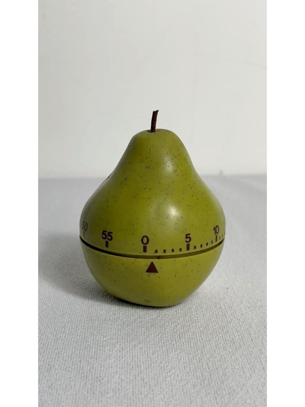 Vintage Mid-Century Pear Kitchen Timer 60 Min Mechanical Made In Italy Retro - Picture 6 of 6